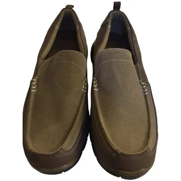 Memory Foam Slip Faded Glory Men's Canvas Slip On Shoe Faded